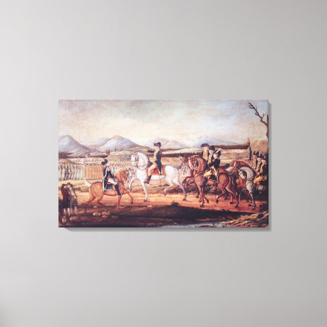 Washington Review of the Western Army Canvastryck (Framsida)