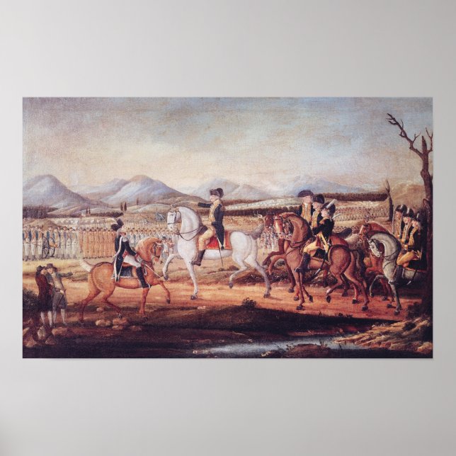 Washington Review of the Western Army Poster (Framsidan)