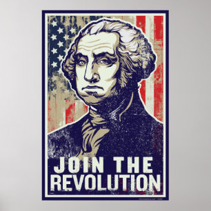 Washington revolutionaffisch poster