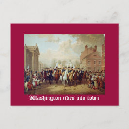Washington rider in i staden vykort