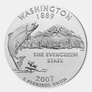  Washington Runt Klistermärke