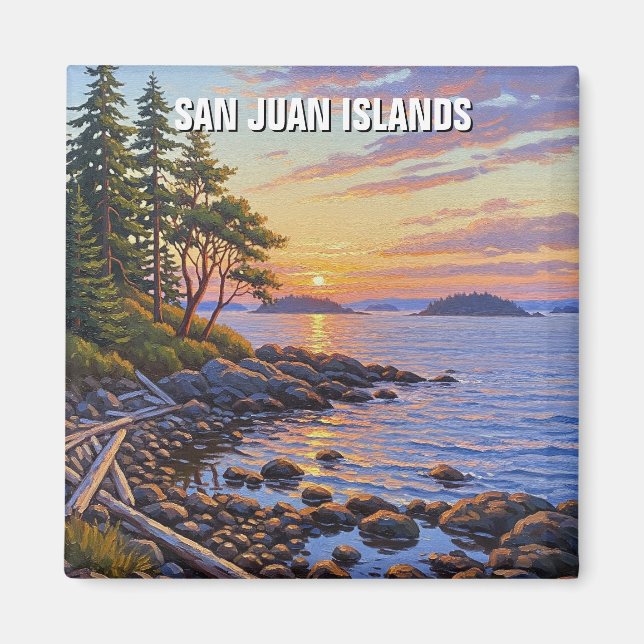 Washington San Juanöarna resor Magnet (Framsidan)