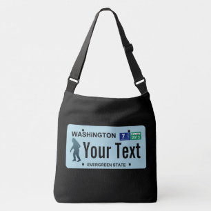 Washington Sasquatch-licensskylt Axelväska