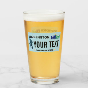 Washington Sasquatch-licensskylt Glaskopp