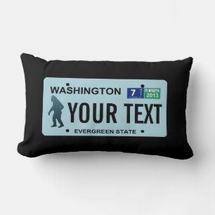 Washington Sasquatch-licensskylt Lumbarkudde