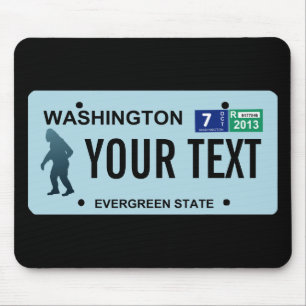 Washington Sasquatch-licensskylt Musmatta