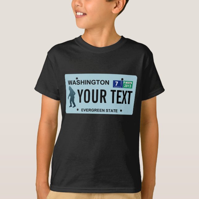Washington Sasquatch-licensskylt T-shirt (Framsida)