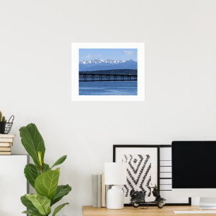 Washington Scenia Olympic Mountains View Poster