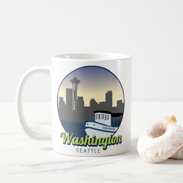 Washington Seattle Kaffemugg (Med munk)