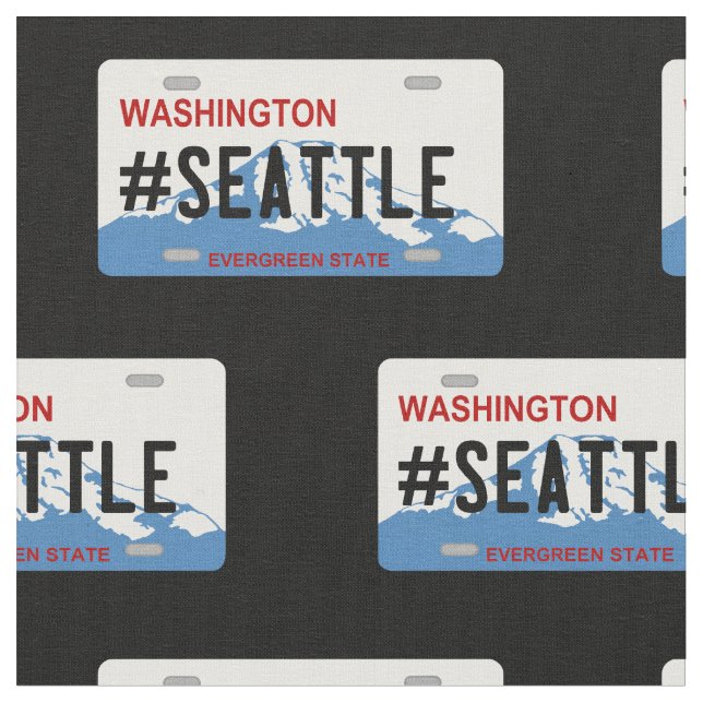 Washington Seattle registreringsskylttyg Tyg (Närbild)