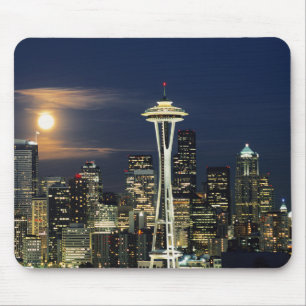 Washington, Seattle, Silhuett på natten från Kerry Musmatta