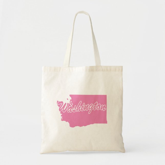 Washington Shape Tote Bag Tygkasse (Framsidan)