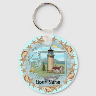 Washington Snäckors Lighthouse Nyckelring