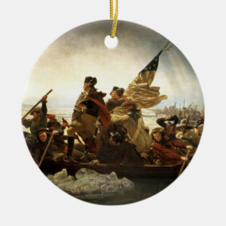 Washington som korsar Delaware - 1851 Julgransprydnad Keramik