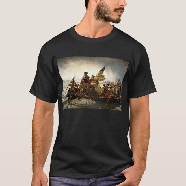 Washington som korsar Delaware - 1851 T-shirt (Framsida)