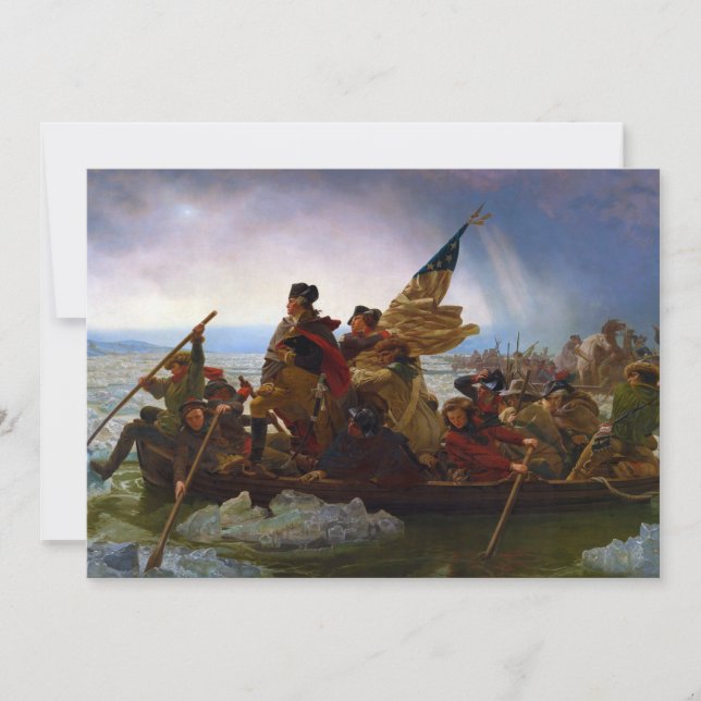 Washington som korsar Delaware av Emanuel Leutze (Framsida)