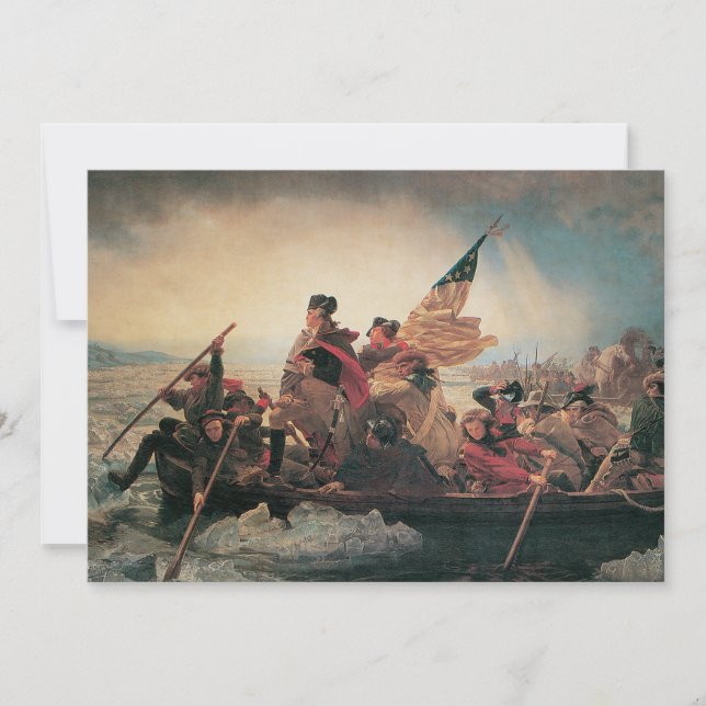 Washington som korsar Delaware av Emanuel Leutze (Framsida)