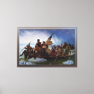 Washington som korsar Delaware av Emanuel Leutze Canvastryck