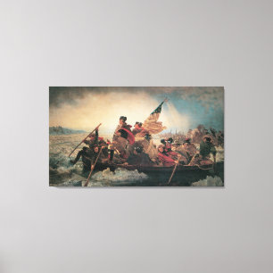 Washington som korsar Delaware av Emanuel Leutze Canvastryck