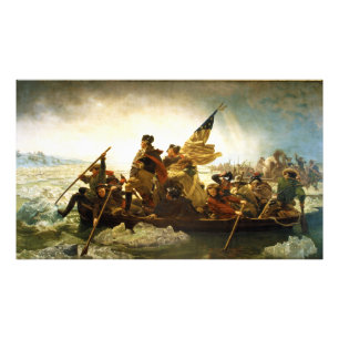 Washington som korsar Delaware av Emanuel Leutze Fototryck