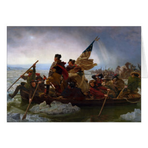 Washington som korsar Delaware av Emanuel Leutze Hälsningskort