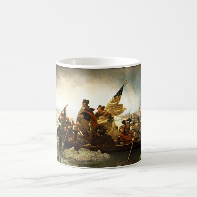 Washington som korsar Delaware av Emanuel Leutze Kaffemugg (Center)
