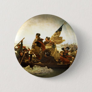 Washington som korsar Delaware av Emanuel Leutze Knapp