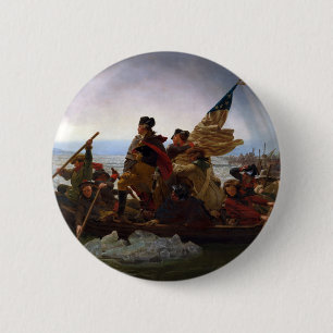 Washington som korsar Delaware av Emanuel Leutze Knapp