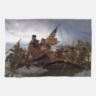 Washington som korsar Delaware av Emanuel Leutze Kökshandduk