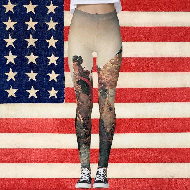 Washington som korsar Delaware av Emanuel Leutze Leggings (Skapare uppladdad)