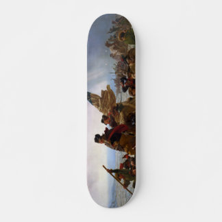 Washington som korsar Delaware av Emanuel Leutze Old School Skateboard Bräda 18 Cm