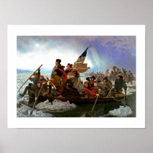 Washington som korsar Delaware av Emanuel Leutze Poster