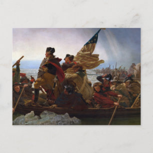 Washington som korsar Delaware av Emanuel Leutze Vykort