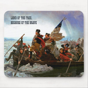 Washington som korsar Delaware Fine Art Musmatta