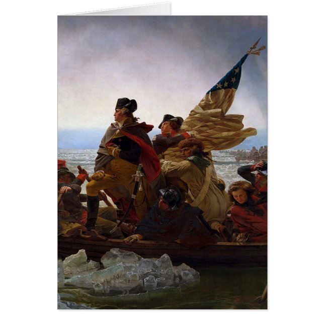 Washington som korsar Delaware Hälsningskort (Framsidan)