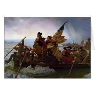 Washington som korsar Delaware Hälsningskort