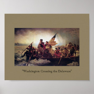 Washington som korsar Delaware Poster
