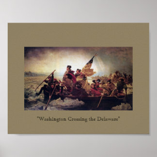 Washington som korsar Delaware Poster