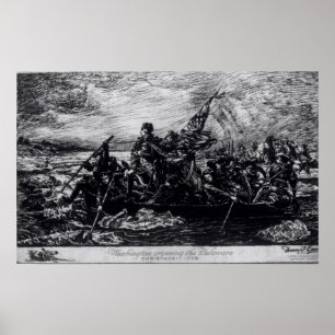 Washington som korsar Delaware Poster