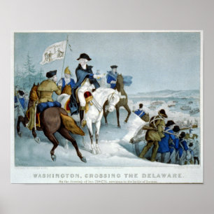 Washington som korsar Delaware Poster