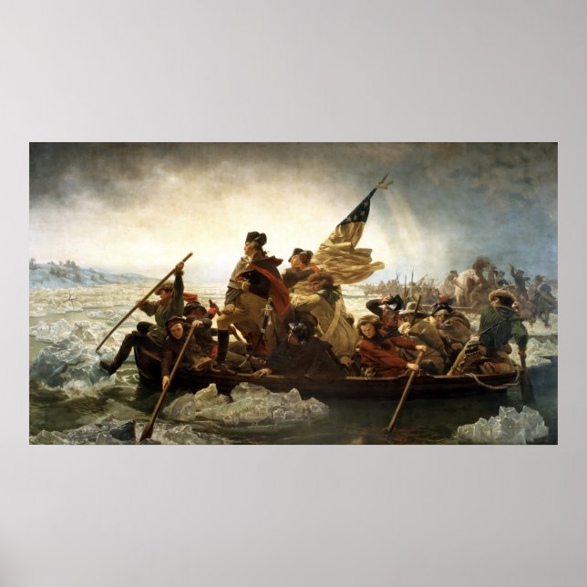 Washington som korsar Delaware Poster (Framsidan)