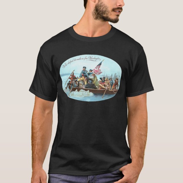Washington som korsar Delaware T-shirt (Framsida)
