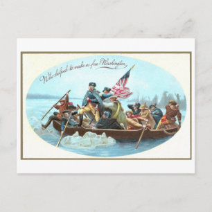 Washington som korsar Delaware Vykort