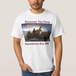 Washington som korsar Deleware, Bozeman Teaparty… T-shirt