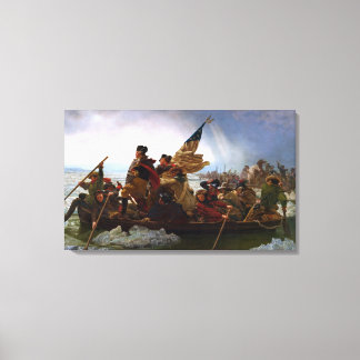 Washington som korsar floden Delaware Canvastryck