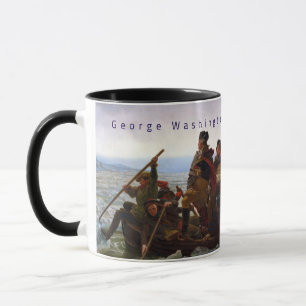 Washington som passerar genom Delaware den 25 dece Mugg