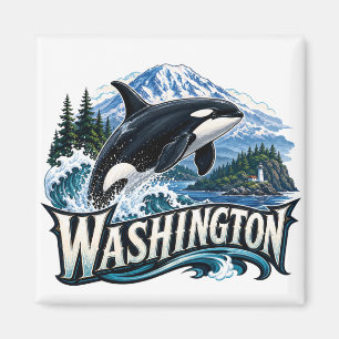 Washington Späckhuggare Magnet