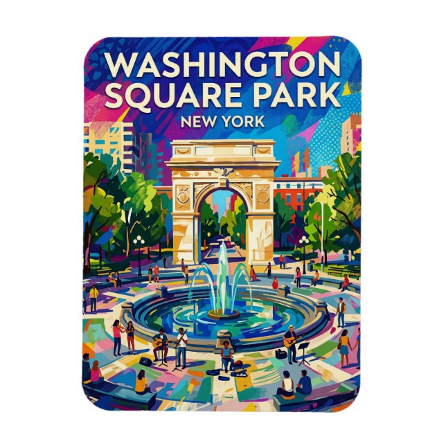 Washington Square Park USA -> Washington Square Pa Magnet (Vertikal)