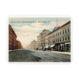 Washington St., Hoboken, New jersey Vintage Magnet