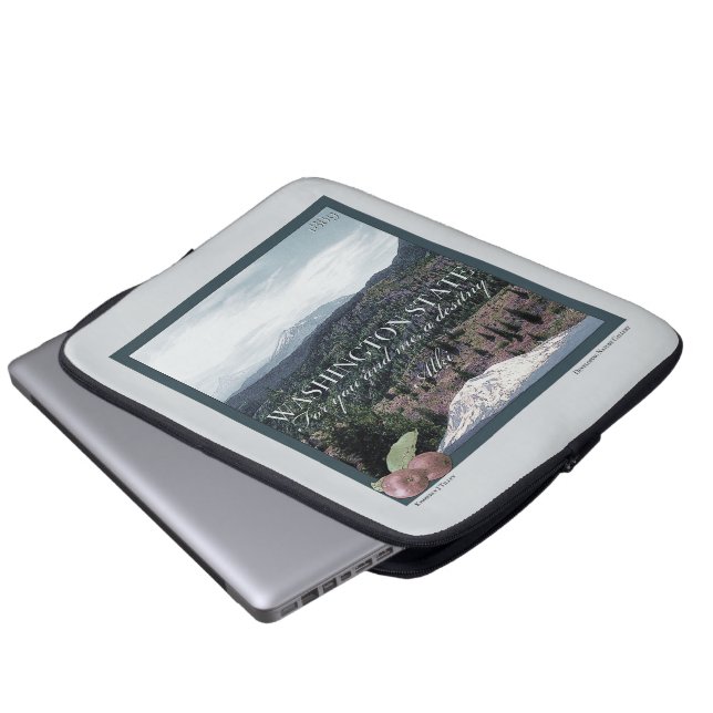 Washington State Affischkonst Laptop Fodral (Framre botten)